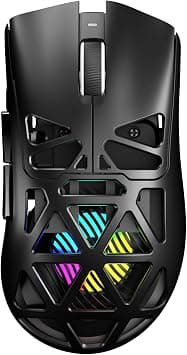 AULA SC620 Wireless Gaming Mouse, BT5.0/2.4G/USB-C, with PixArt PAW3311 Sensor, 12000DPI, 8 KHz, Fire Button, 7 Programmable Buttons, 67 g Lightweight, 400 mAh Battery, RGB Gamer Mouse for PC/Mac on Amazon - Best Deal Finder