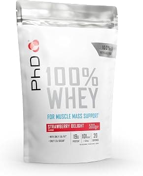 PhD Nutrition 100% Whey Protein Powder - 500g on Amazon - Best Deal Finder