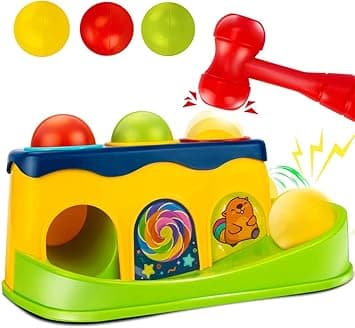 Baybee Hammering Pounding Bench Toys for Kids with Ball Roll Rover, Hammer Toy &amp; 3 Balls | Pound a Ball Early Toy | Hammer Case Pounding Bench For Kids 1 2 3 Years Boys Girls (Hammer Toy) on Amazon.ae - Price Tracker