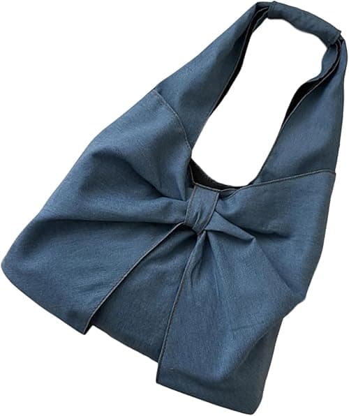 Japanese Inspired Shoulder Bag Large Capacity Jeans Underarm Bags Casual Handbag Satchel Purse For Various Occasion Fashion Bows Shoulder Bag on Amazon.ae - Price Tracker