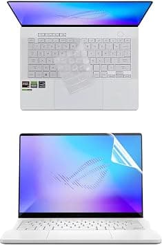 Gruattreay Compatible with ASUS ROG Zephyrus G14 (2026) GU405 14 inch Laptop, Full Transparency Silicone Laptop Keyboard Cover and HD Screen Film on Amazon.ae - Price Tracker
