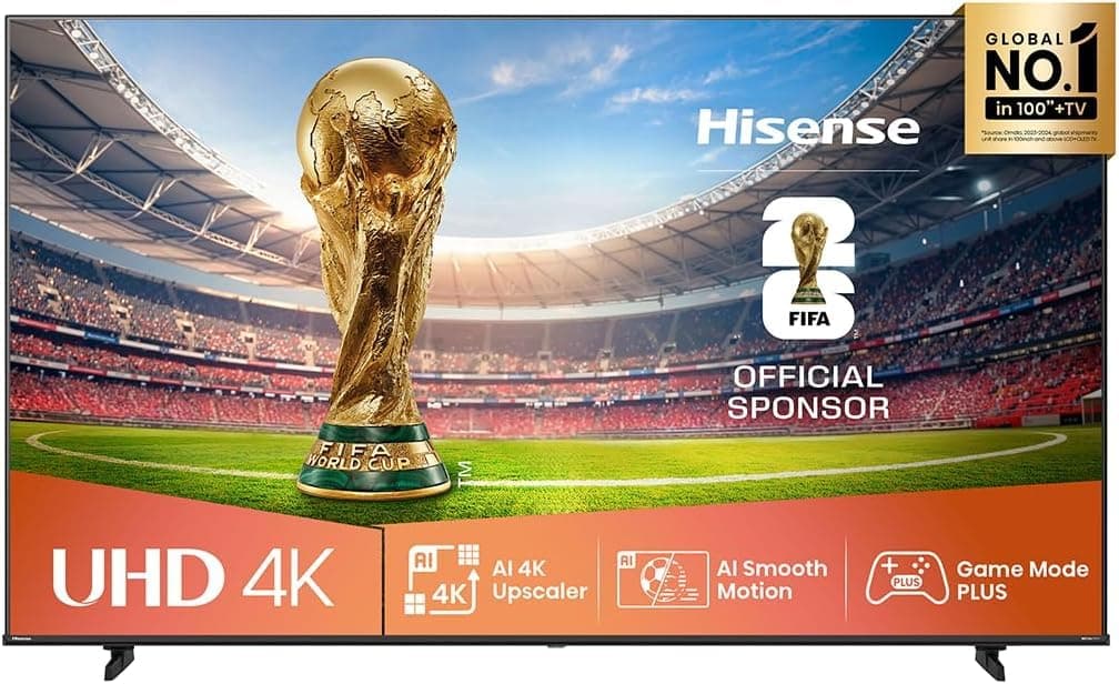 Hisense 58-Inch 4K UHD Smart TV (58A62QS, 2025 Model) – Precision Color, Dolby Vision, Dolby Audio, Game Mode PLUS | VIDAA OS, Wi-Fi, Bluetooth, HDMI on Amazon.ae - Price Tracker