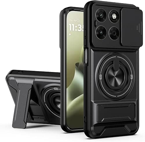SORAKA Case for Motorola Moto G77 5G with Stand,Window Push Lens Protection PC and TPU Dual Layer Cover compatible with Magnetic Car Phone Mount on Amazon.ae - Price Tracker