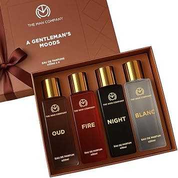 The Man Company Specially Curated Perfume Gift Set for Men 4 * 20ml - A Gentleman’s Moods | Premium Long-Lasting Fragrance | Luxury EAU DE Parfum | Night for Date |Blanc for Office|Fire for Party on Amazon.ae - Price Tracker