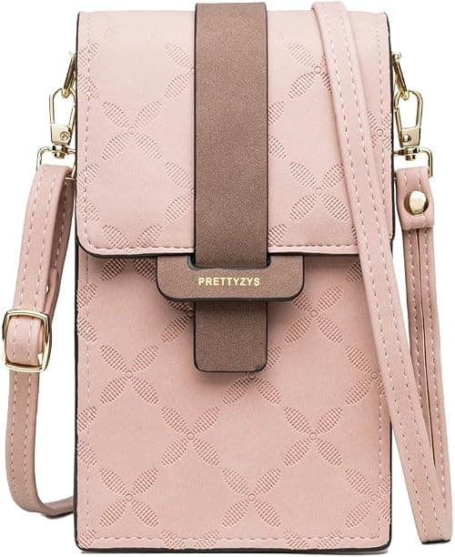 HANNEA® Crossbody Bags for Women, PU Leather Phone Shoulder Bag, Stylish Mobile Cell Phone Purse Wallet, Lightweight Sling Bag with Zipper Pouch Card Holder for Women and Girls (Pink) on Amazon.ae - Price Tracker