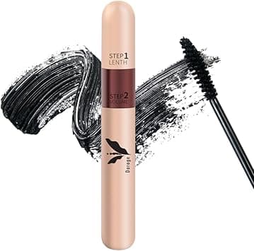 Daroge Double Charme Water Resistant Mascara Volumizing, Lengthening, Defining, Curling, Multiplying, Buildable Formula Pure Black on Amazon.ae - Price Tracker