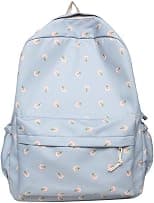 2024 Kawaii Floral Print Backpack with Pendant Preppy Backpack Cottagecore Bag Coquette Aesthetic Backpack Daypack - Best Deal Finder