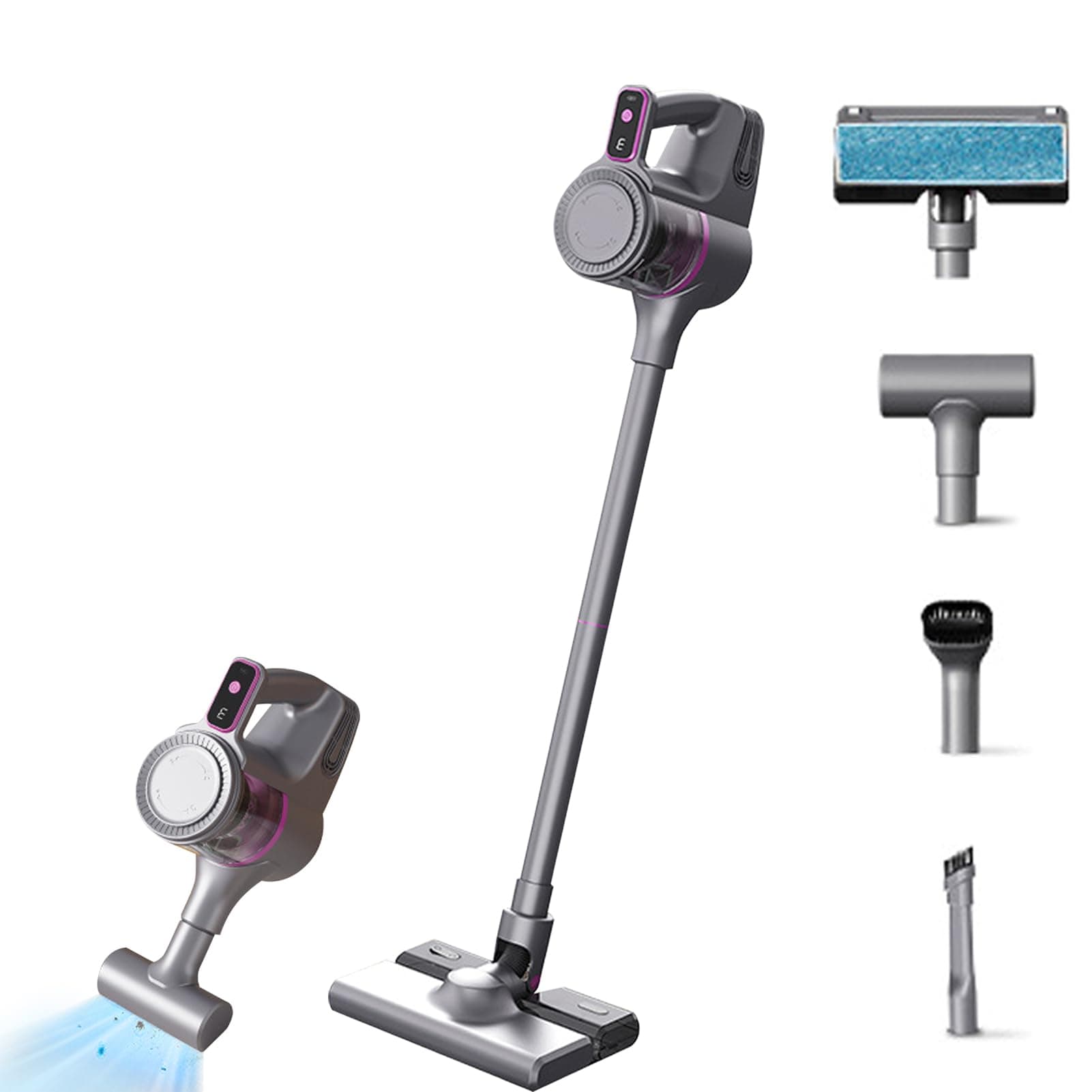 Multifunctional Vacuum Cleaner, Cordless Mattress Vacuum Cleaner, Wet/Dry Stick Vacuum, Powerful Suction, Rechargeable, Lightweight, and Versatile for Carpet, Hard Floor, Pet Hair on Amazon.ae - Price Tracker