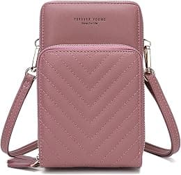 myfriday Small Crossbody Cell Phone Purse for Women, Mini Messenger Shoulder Handbag Wallet with Credit Card Slots - Best Deal Finder