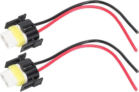 2Pcs H11 Ceramic Female Socket Connector | 2-Pin 2-Hole Wiring Harness for Fog Lights & Headlights | 12V–24V Automotive Light Socket Replacement on Amazon.ae - Price Tracker