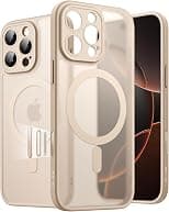 JETech Magnetic Case for iPhone 16 Pro 6.3-Inch with Camera Control Button, Compatible with MagSafe, Translucent Matte Back Slim Shockproof Phone Cover (Desert Titanium) - Best Deal Finder