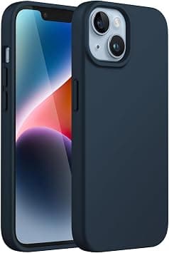 JETech Silicone Case for iPhone 14 6.1-Inch, Silky-Soft Touch Full-Body Protective Phone Case, Shockproof Cover with Microfiber Lining (Navy) on Amazon.ae - Price Tracker