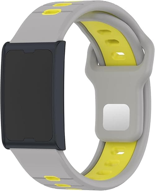 Silicone Strap Compatible with Amazfit Helio Strap, Breathable Soft Sport Replacement Strap, Two-tone Design, Adjustable-Black Red on Amazon.ae - Price Tracker