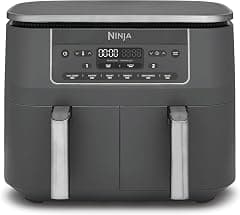 Ninja Dual Zone Digital Air Fryer, 2 Drawers, 7.6L, 6-in-1,DZ300UK - متتبع أسعار Amazon.sa