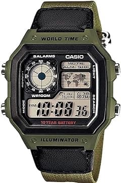 Casio Men's Watch - AE-1200WHB-3BVDF Black Dial, Green Band - Amazon.ae Price Tracker