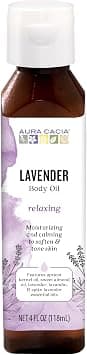 Aura Cacia Body Oil, Relaxing Lavender, 4 Fluid Ounce - Best Deal Finder