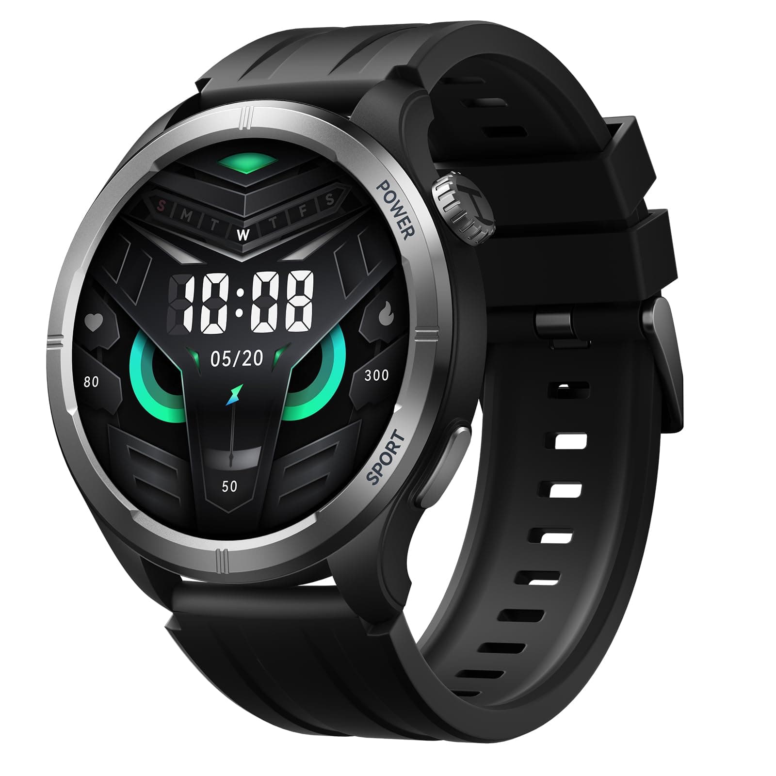 Haylou Solar Neo HF008 Smart Watch, 1.53" HD Display, Smart Message Notifications, Health Monitoring, Bluetooth 5.3 Connection, 150+ Watch Faces, 127 Workout Modes and 7 Days Long Battery Life - Black on Amazon.ae - Price Tracker