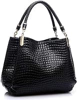 Crocodile design with strap,PU leather handbag for ladies - Best Deal Finder