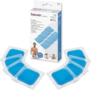 Beurer EM 59/89 Heat Electrode Replacement Kit with 8 Self-Adhesive Gel Pads for Use with EM 59/EM 89 Heat Digital TENS/EMS Device| Size: 45 x 45 mm - Amazon.ae Price Tracker