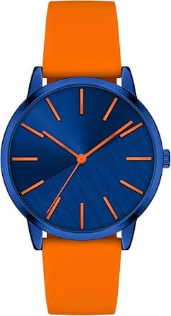 Women's Watch Silicone Strap Casual Waterproof Quartz Watches Three Hands Watch Best Gift for Women Men على Amazon.ae - متتبع الأسعار