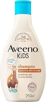 Aveeno Baby Kids Shampoo 250ml | Enriched with Soothing Oat & Shea Butter | Childrens Shampoo Developed for Your Little Superhero | Childrens Toiletries Sets, Beige, 250 ml (Pack of 1) - Best Deal Finder