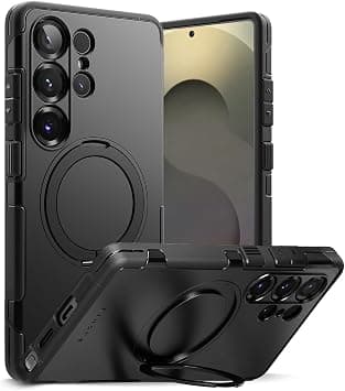 Ringke Alles for Samsung Galaxy S25 Ultra Case Back Cover [Strong Magnet] [Built-in Kickstand] Shockproof Protection Bumper with Adjustable Angle Stand Compatible with Magnetic Accessories - Black on Amazon.ae - Price Tracker