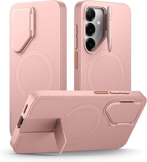 SURITCH Magnetic Case Compatible with Samsung Galaxy S25 with Camera Cover and Metallic Stand Shock Resistant Protective Cover for Galaxy S25 5G - Morning Dew Rose on Amazon.ae - Price Tracker