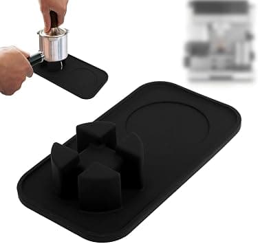 Silicone Tamping Mat for Ninja Luxe Cafe ES601 Espresso Machine – Non-Slip Tamper Station Pad, Durable Coffee Tamper Mat, Essential Barista Accessory for Perfect Espresso Shots, Black - Best Deal Finder