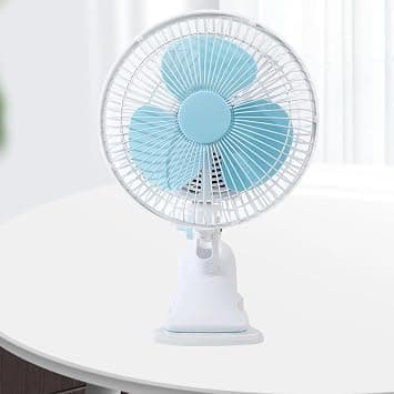 Desk Fan with 2 Speed Settings, 3-Blade Quiet Cooling Fan for Home, Office, Bedroom, Dorm Room - Sturdy Clip-On Electric Fan on Amazon.ae - Price Tracker