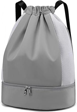 Large Drawstring Backpack Sports Gym Sackpack Basketball Bag String Bag Cinch Beach Swim Bag for Women Men on Amazon.ae - Price Tracker