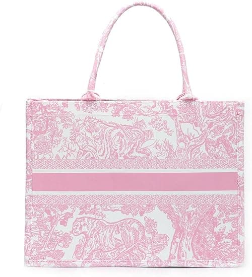 FENGJINRUHUA Fashion Luxury Tote Bag Cotton Linen Handbag Large Capacity Jacquard Retro Exquisite on Amazon.ae - Price Tracker