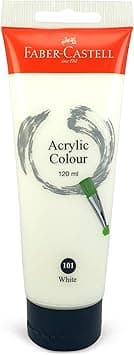 Faber-Castell Acrylic Colour Paint 120 Ml Tube White, 378301 - Amazon.ae Price Tracker