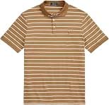 POLO RALPH LAUREN Men's Interlock Striped Cotton Classic Fit Polo Shirt - Best Deal Finder