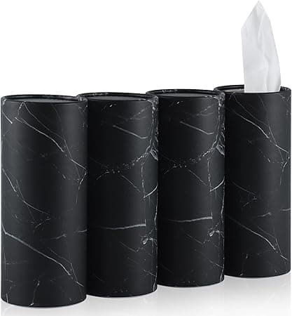 SINGARO Car Tissue Holder, 4 Pack Car Cup Holder Facial Tissues with Kleenex Travel Tissue Bag, Quick and Convenient Flower Combination Car Tissue Box(4 Canisters/200 Tissues) Black on Amazon.ae - Price Tracker