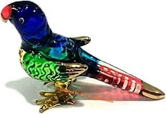 Handmade Mini 2" Parrot Blown Glass Art Animal Figurine, Bird Figurines, Collectible Figures, Tiny Ornament, Miniature Cool Stuff Model P2016-1 - Amazon.ae Price Tracker