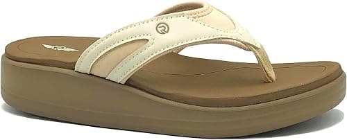 REDVOLUTION Women's Braided Beach Sandals | Classic Synthetic Leather Flip Flop Casual PU Shoe on Amazon.ae - Price Tracker