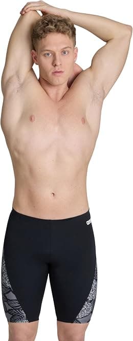 ARENA Men's Standard Performance Hydrangea Bouquet Swim Jammer Athletic Swimwear Bathing Suit - Best Deal Finder