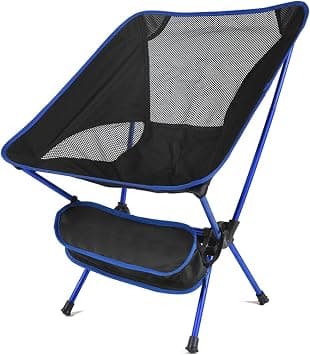 Portable Seat, Portable Lightweight Chair For Office Home Hiking Picnic BBQ Beach Outdoor Fishing Chairs (Color : Sky blue) on Amazon.ae - Price Tracker