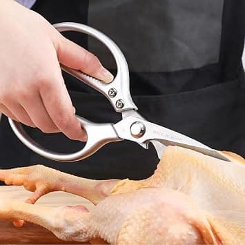 8.5-inch Stainless Steel Kitchen Scissors with Aluminum Alloy Handle - Durable & Sharp - Idea for Cutting Meat & Vegetables - For Chefs & Home Cooks - Amazon.ae Price Tracker
