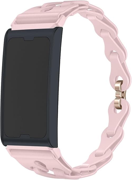 Lamshaw Compatible for Amazfit Helio Bands, Quick Release Elastic Silicone Hollowed Out Replacement Straps Compatible for Amazfit Helio Fitness Tracker Wristband on Amazon.ae - Price Tracker