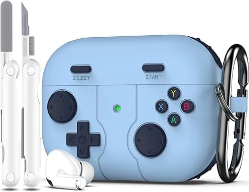 R-fun AirPods Pro 2nd/1st Generation Case Cover with Cleaner Kit, Classic Handheld Game Console Design Case Soft Skin Silicone Protective for Apple AirPods Pro Case 2023/2022/2019 - Blue on Amazon.ae - Price Tracker
