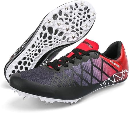 Mens Womens Boys Girls Spikes Athletics Racing Running Shoes Track and Field Sneaker …, White Black, 7.5 على Amazon.ae - متتبع الأسعار