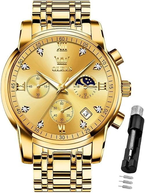 OLEVS Watches for Women Dress Roman Numerals Diamonds Stainless Steel Waterproof Silver Designer Metal Date Expanding Bracelet Ladies Wrist Watch on Amazon.ae - Price Tracker