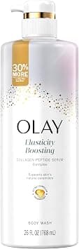 Olay Body Wash for Women, Elasticity Boosting, Collagen Peptide Serum Complex, Renews Moisture, Free of Parabens & Phthalates, Vitamin B3 Lameller Technology, For All Skin Types, 26 fl oz - Best Deal Finder