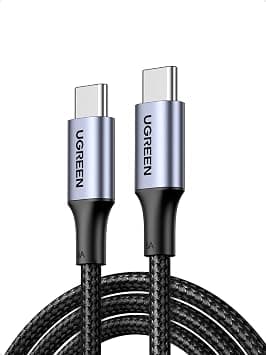 UGREEN Type C Cable 2M, 100W Laptop Compatible USB C Fast Charging Cable | 100W laptop&phones fast charging, high speed data transfer,Durable nylon braided usb c cable,Aluminum Alloy on Amazon.ae - Price Tracker
