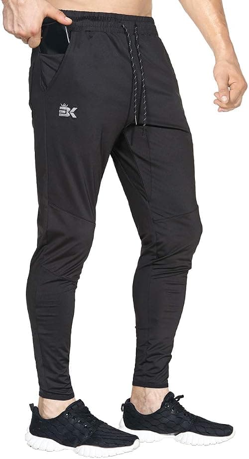 BROKIG Mens Lightweight Gym Jogger Pants,Men's Workout Sweatpants with Zip Pocket on Amazon.ae - Price Tracker