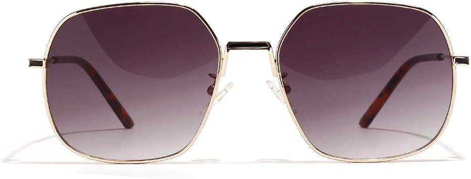 Multicolored Literary Fashion Sunglasses Alloy Frame Modified Face Sunglasses for Women (Color : Gray) on Amazon.ae - Price Tracker