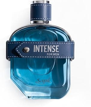 Sapil Intense for men Eau De Toilette 100ml, Affordable Luxury Perfume, Aromatic Spicy Fragrance with Lemon, Ginger, Lavender, Mint Top Notes, Bold Blend Perfumes for Men on Amazon.ae - Price Tracker