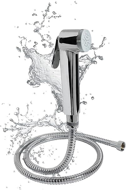 Streamflow™ Alpha Hand Trigger Bidet/Shattaf Set - Glossy Chrome / 120cm Stainless Steel/Chrome Hose on Amazon.ae - Price Tracker