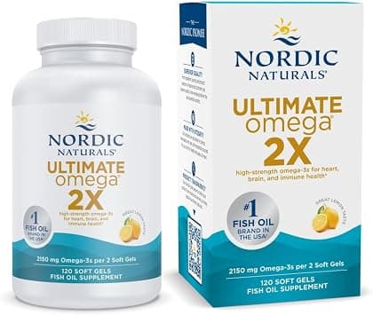 Nordic Naturals Ultimate Omega 2X - Extra Omega-3S Support Heart, Brain, And Immune Health, 120 Soft Gels على Amazon.ae - متتبع الأسعار